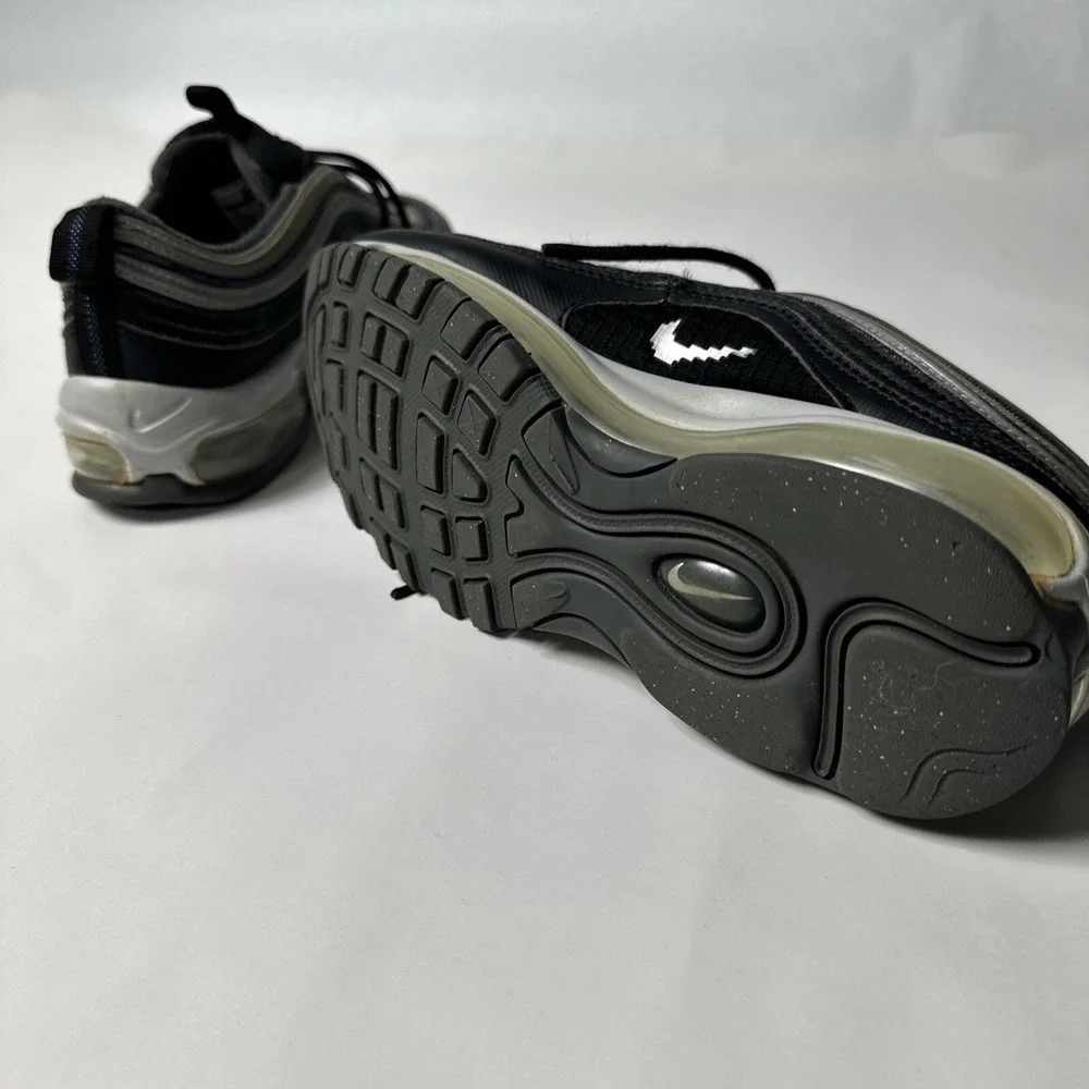 Nike Air Max 97 Black Pixel Silver White Sneakers 5Y BQ8380-001